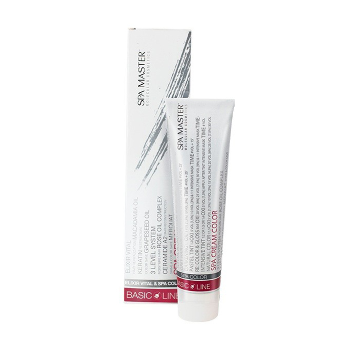 Уцінка! Перманентна крем-фарба для волосся Spa Master Basic Line Spa Cream Color 7/31ВА Холодний бежевий блонд, 100 мл